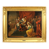 French painting of the 19th century: Solomon and the Queen of Sheba