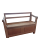 Bench, solid raw oak trunk