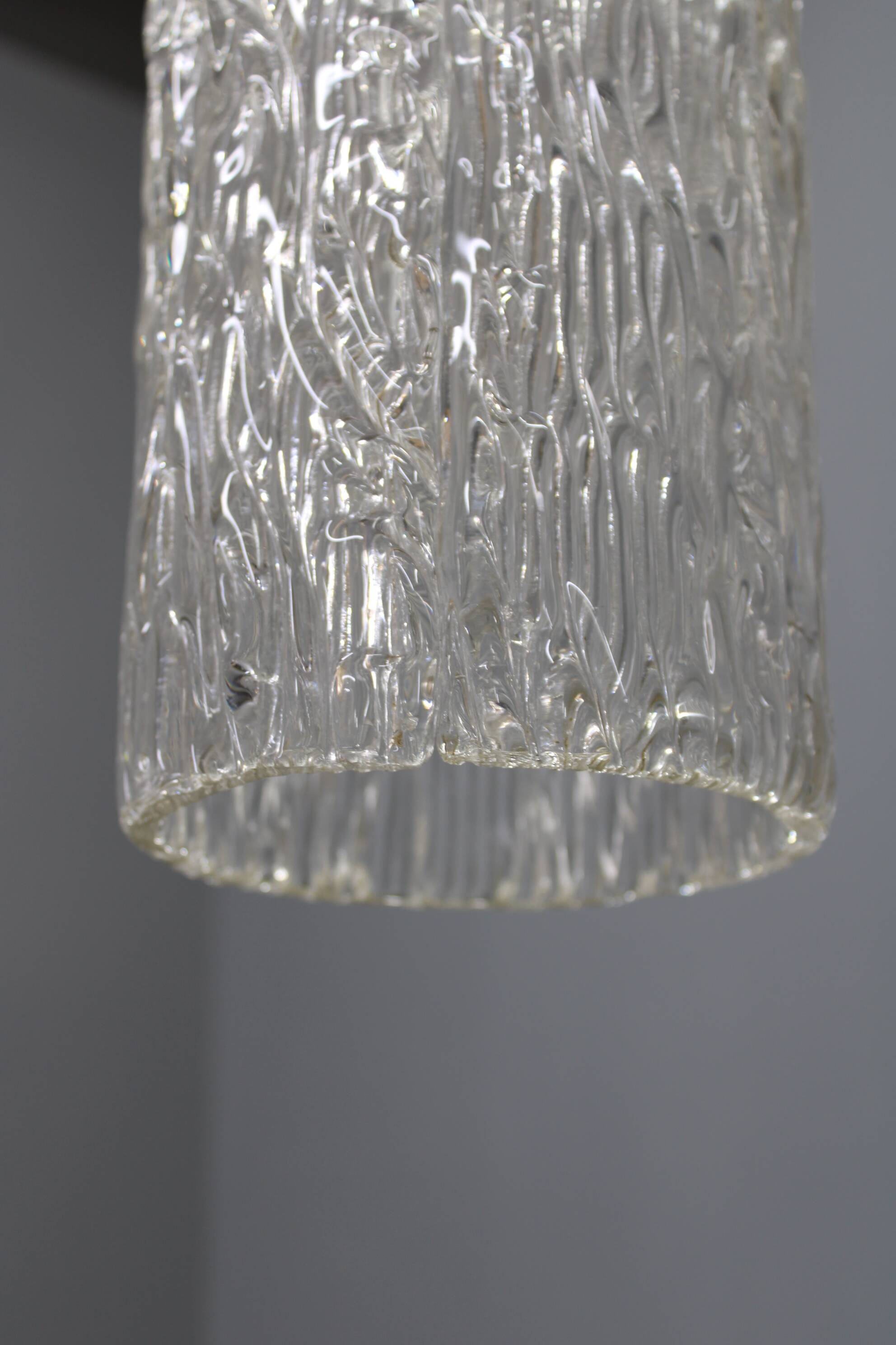 Swedish glass pendant light by Carl Fagerlund for Orrefors, 1960s