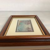 Small Marine painting, oil on panel, signed