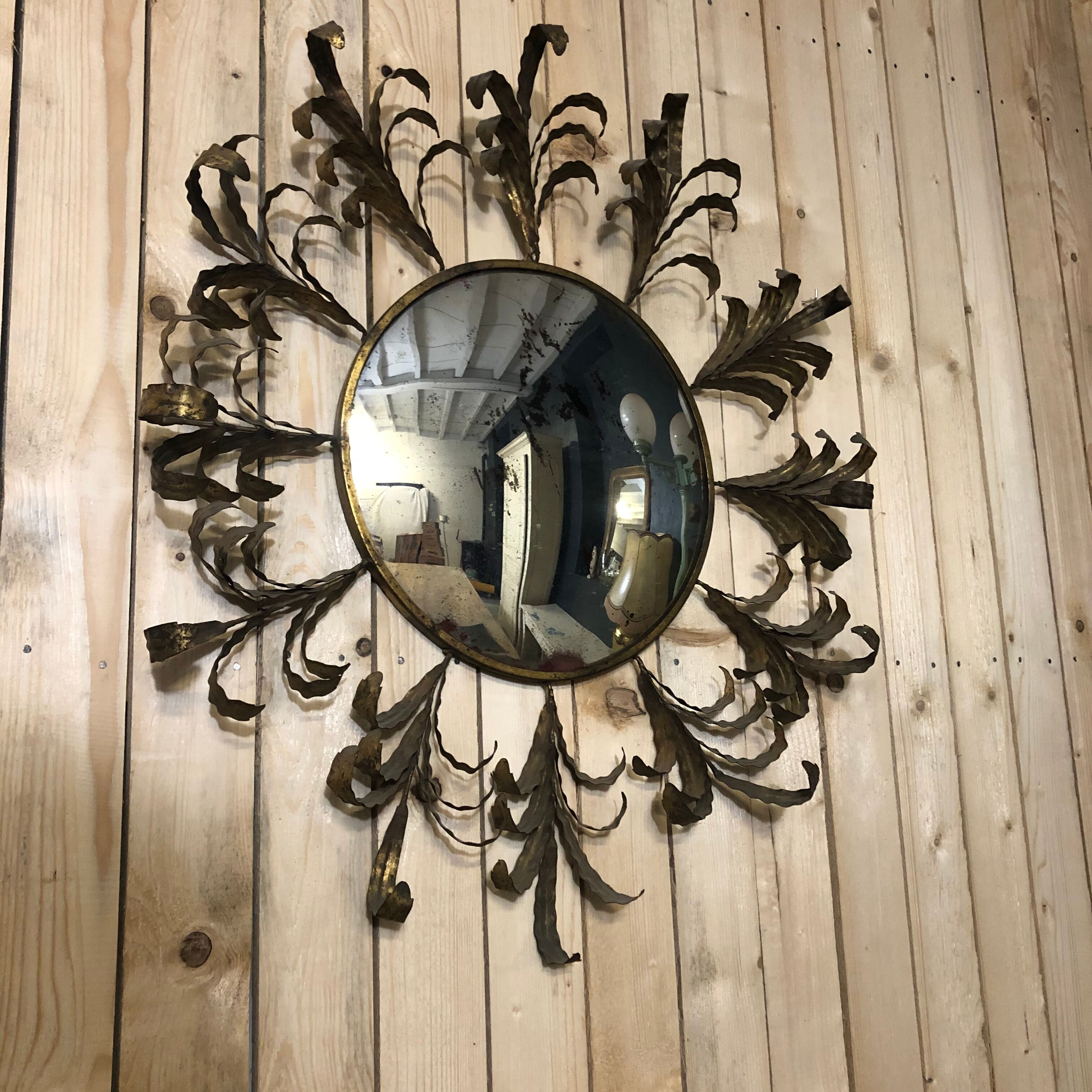 Miroir œil de sorcière atypique 77cm Selency