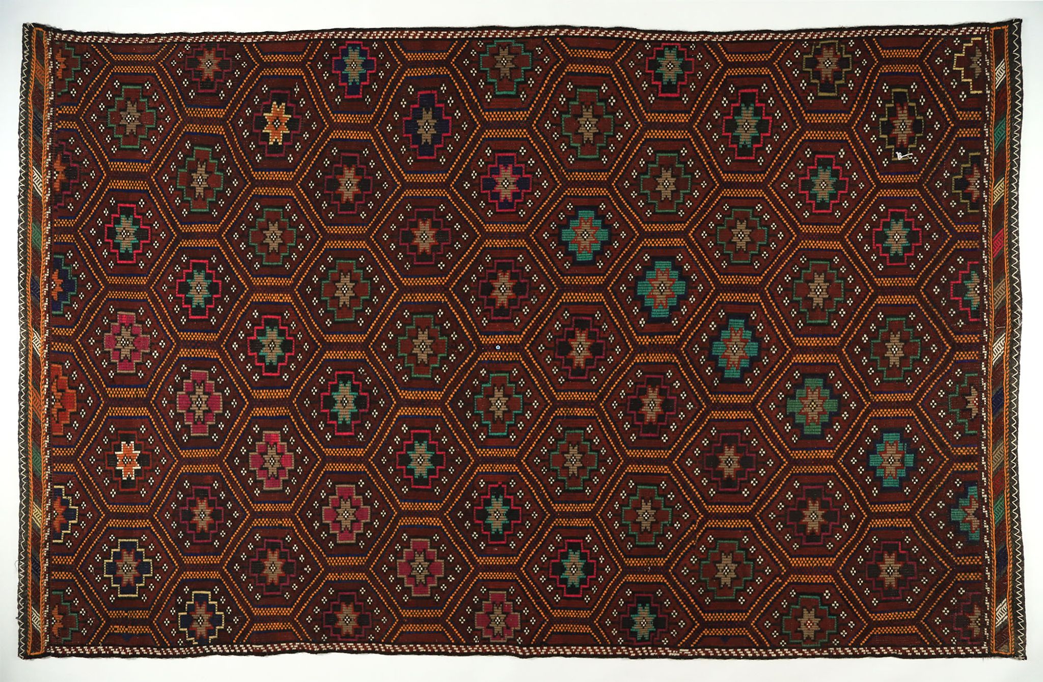 Tapis kilim anatolien fait à la main 336 cm x 203 cm