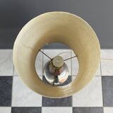 Rare Wood floor lamp with contra diabolo base 1960s