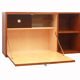 1960s floating wall secretary in teak
