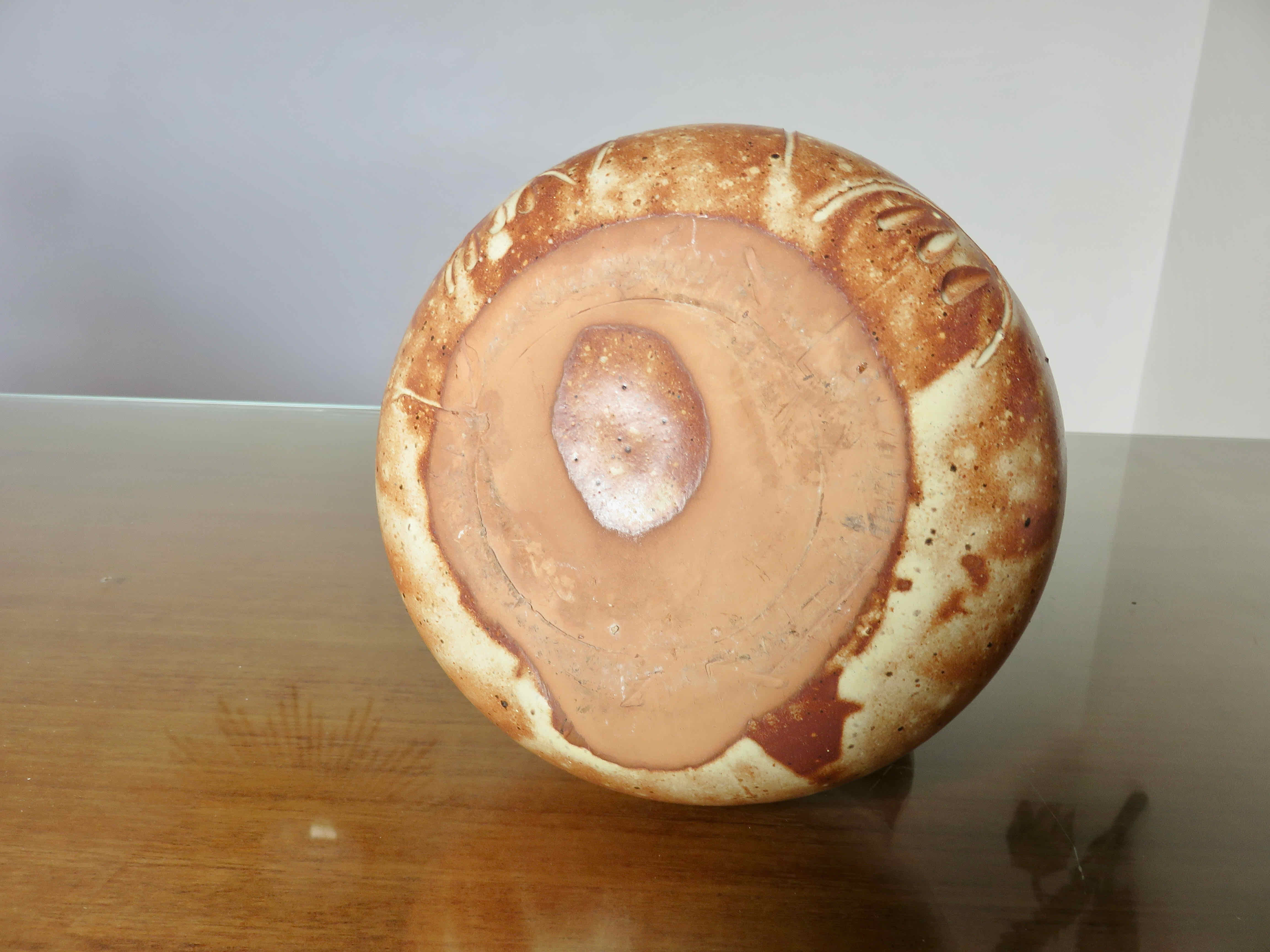 “hibou” stoneware pot cover from the 50s and 60s