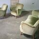 Chair years 50-60 Organic Green vintage