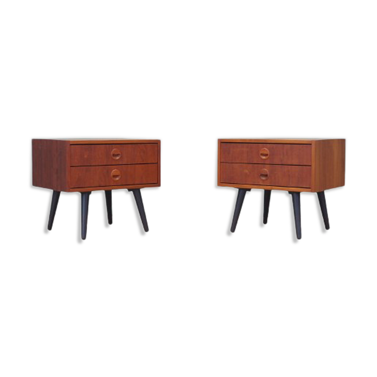 Teak bedside tables, 70s, Danish design, made in Denmark