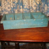 Box drawer blue wood