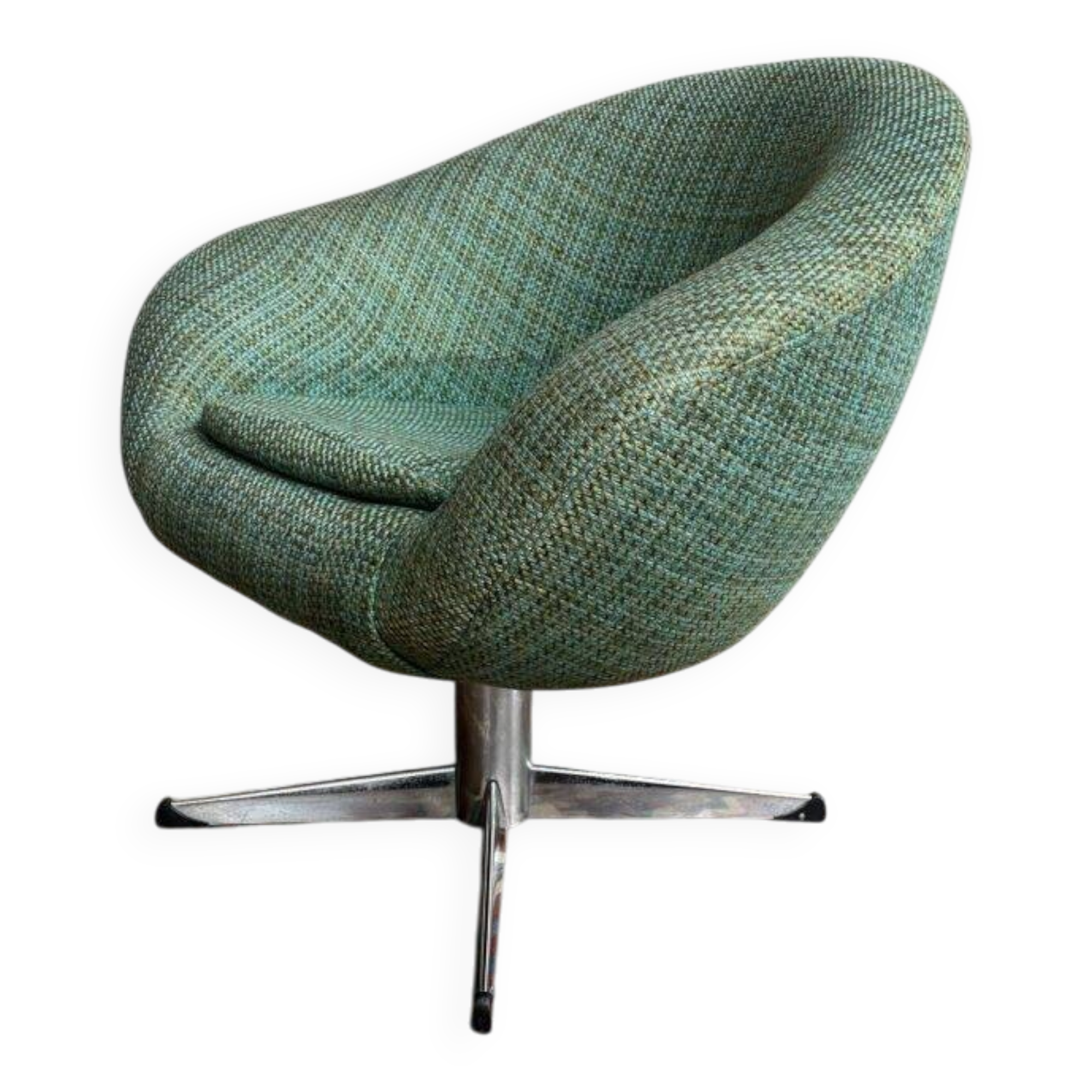 Vintage swivel lounge chair, Metakor ('70s, Belgium)