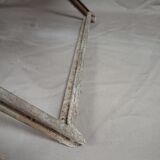 Old garden chair low folding metal fabrics 1900