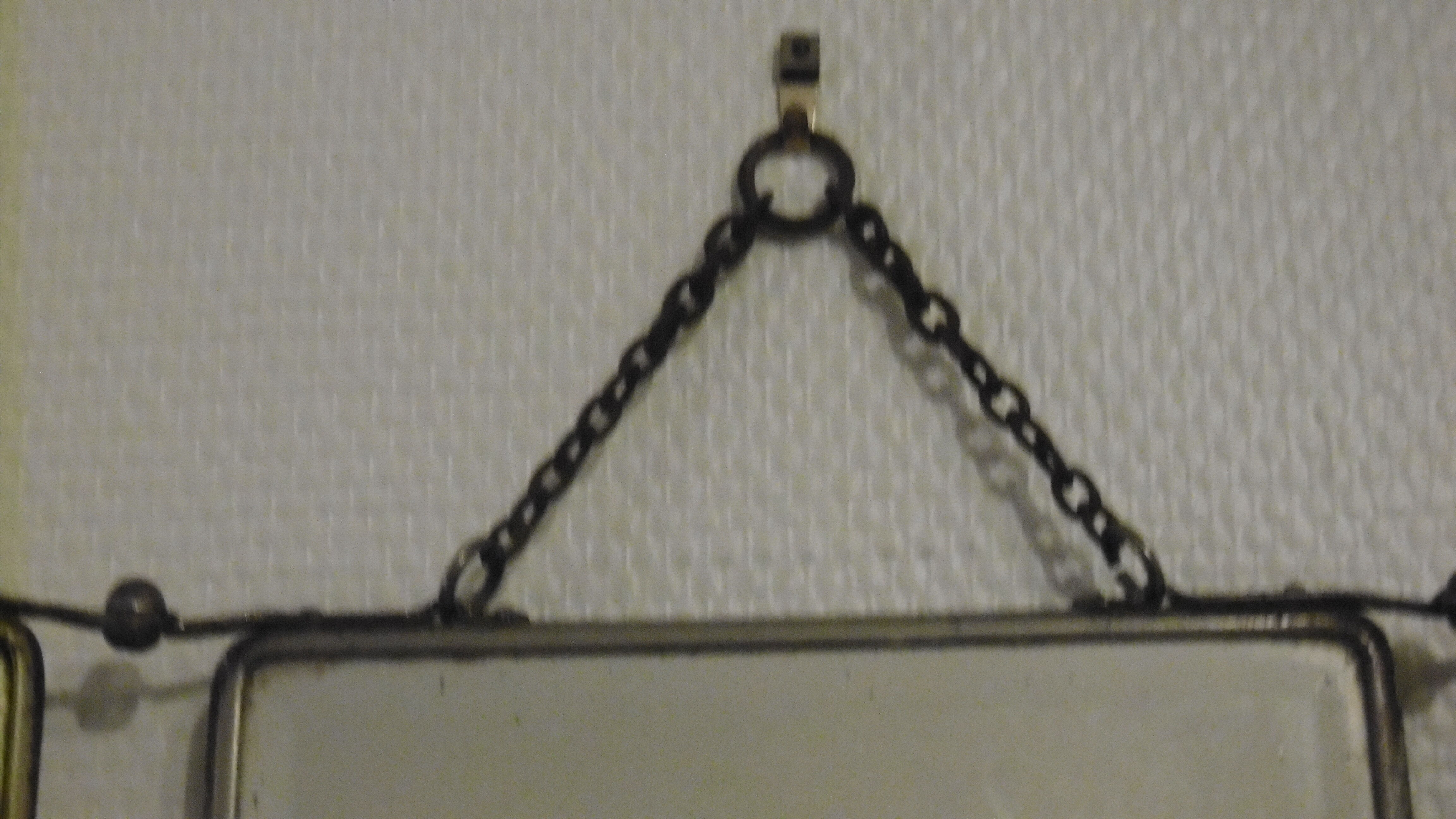 Triptych barber mirror