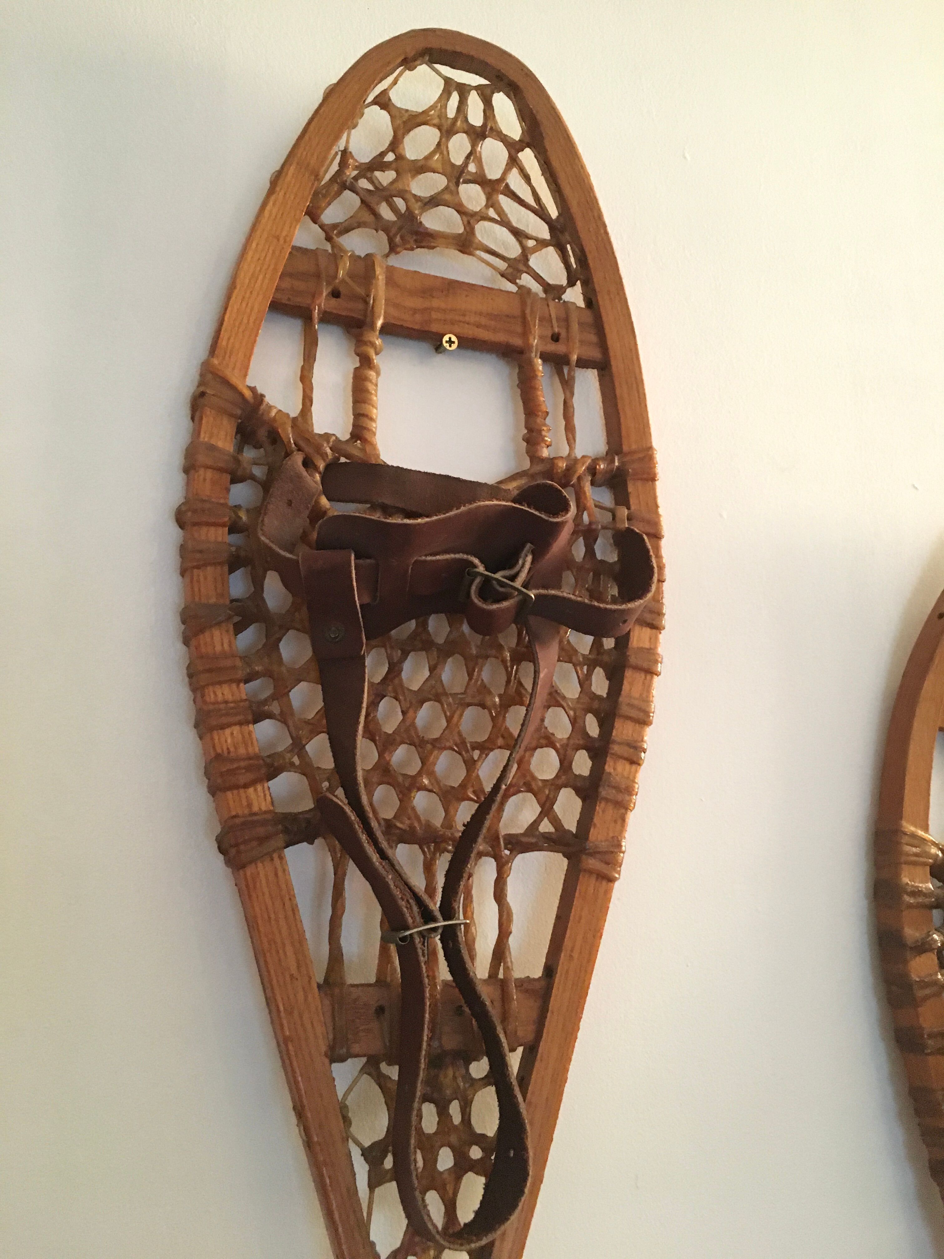 old Canadian snowshoes