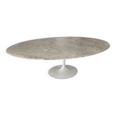 Originele Knoll Tulip ovale eettafel 244x137 Eero Saarinen Arabescato Mat