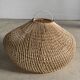 Small rattan lampshade in the shape of a braided hat