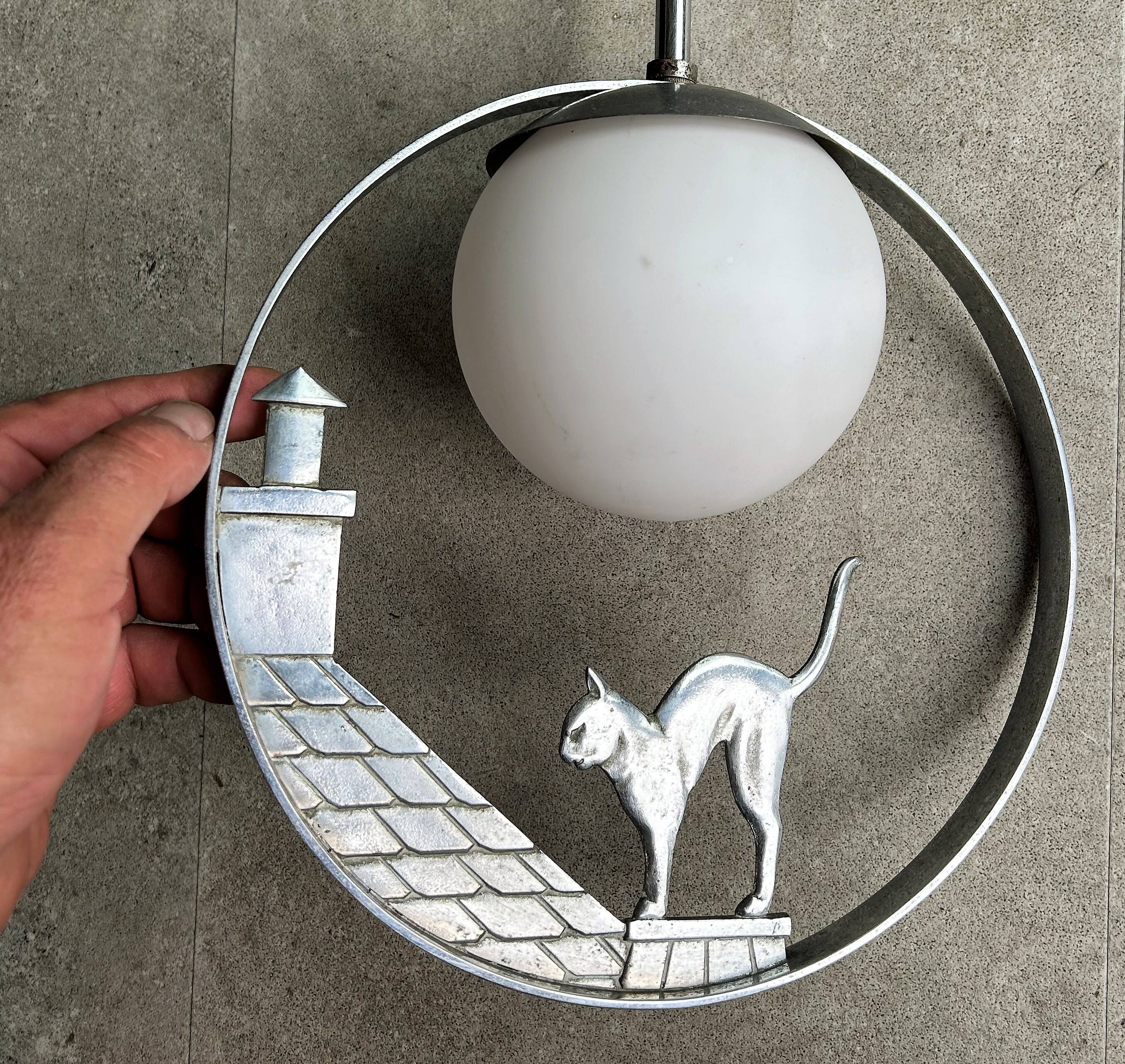 Ceiling chandelier year 50 - Moonlight cat