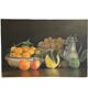 Oil on canvas, still life with fruit