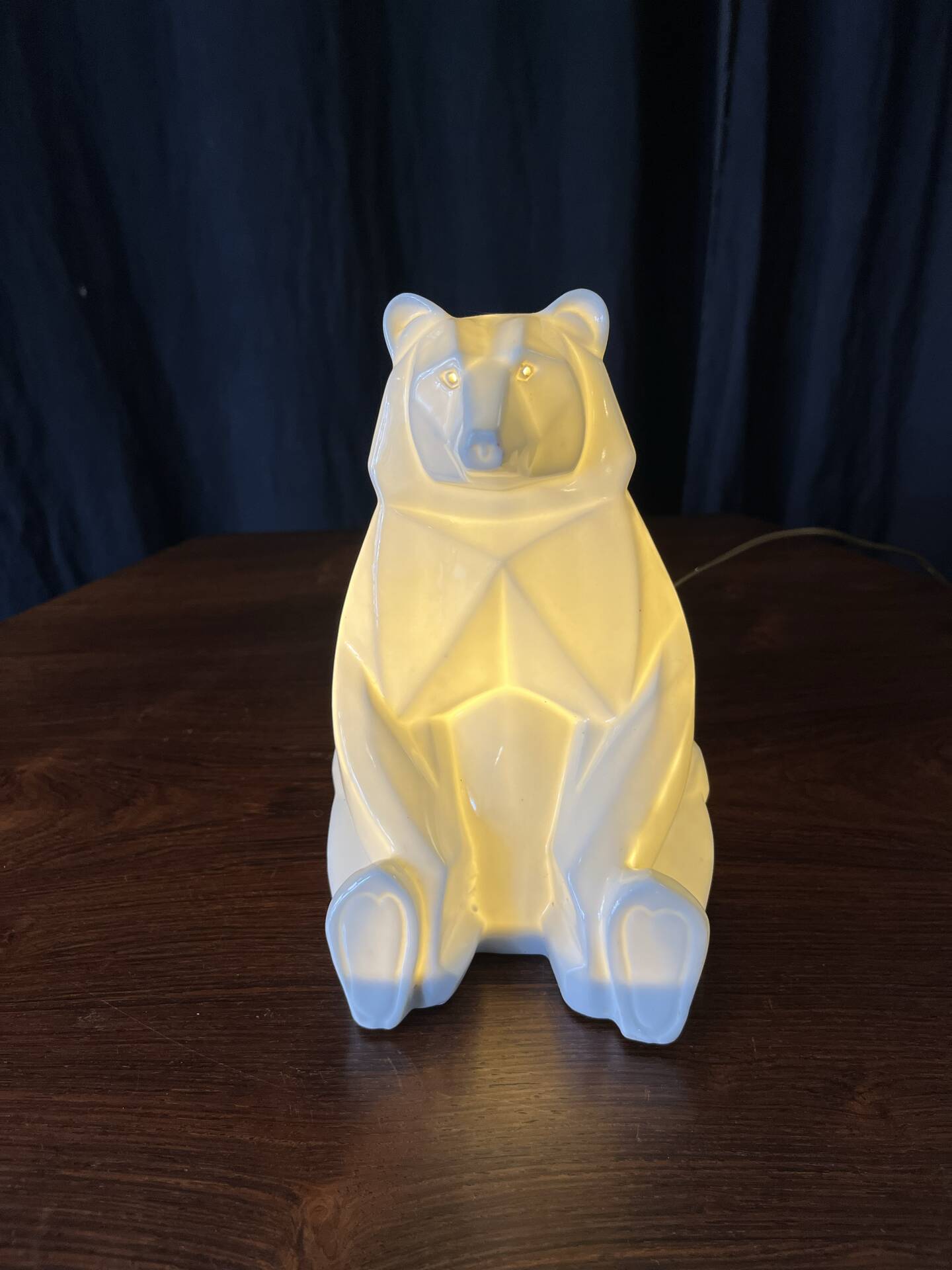 Petite lampe Art Déco ours polaire