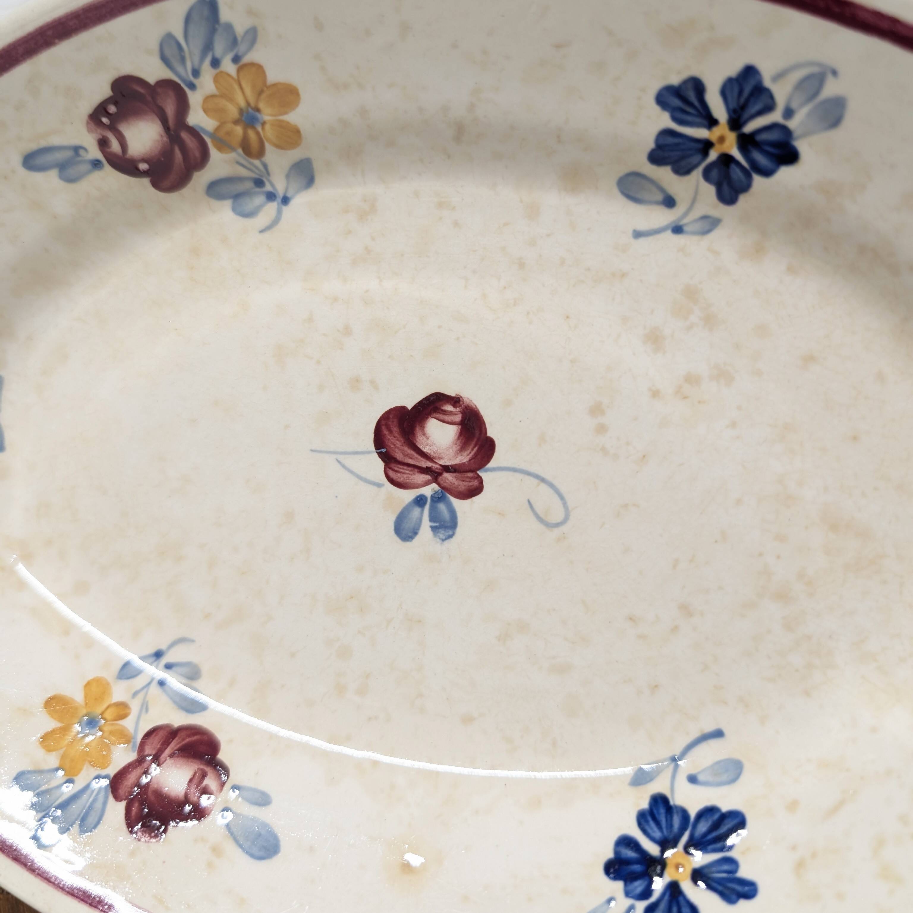 Ravier Digoin Sarreguemines modèle Fleurettes