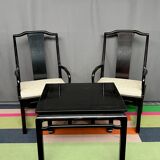 Armchairs and table set