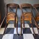Suite de 4 anciennes chaises Bistrot Baumann Vintage Année 50