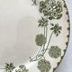 4 dessert plates ironstone "Geranium" Sarreguemines