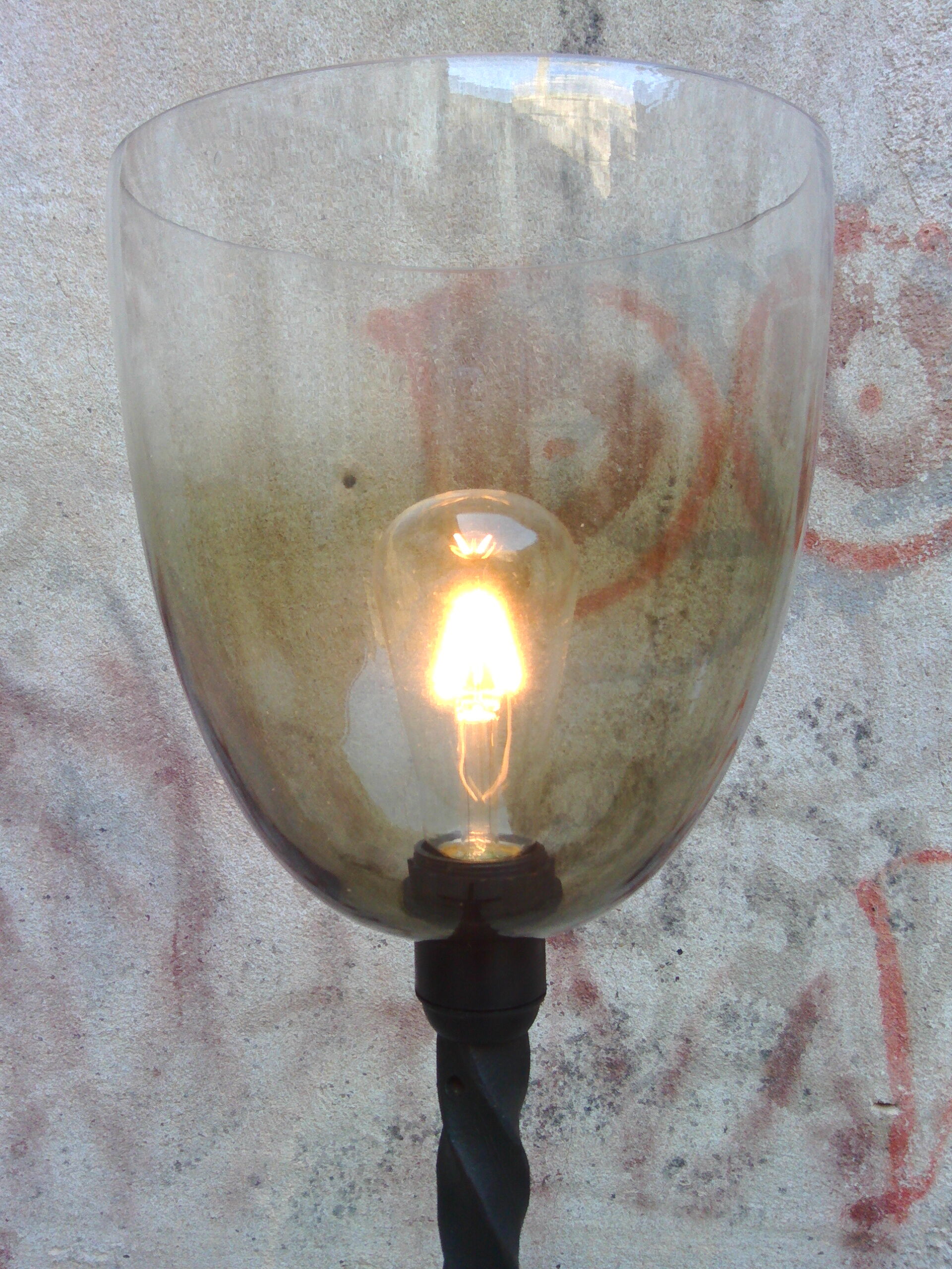 Brutalist floor lamp