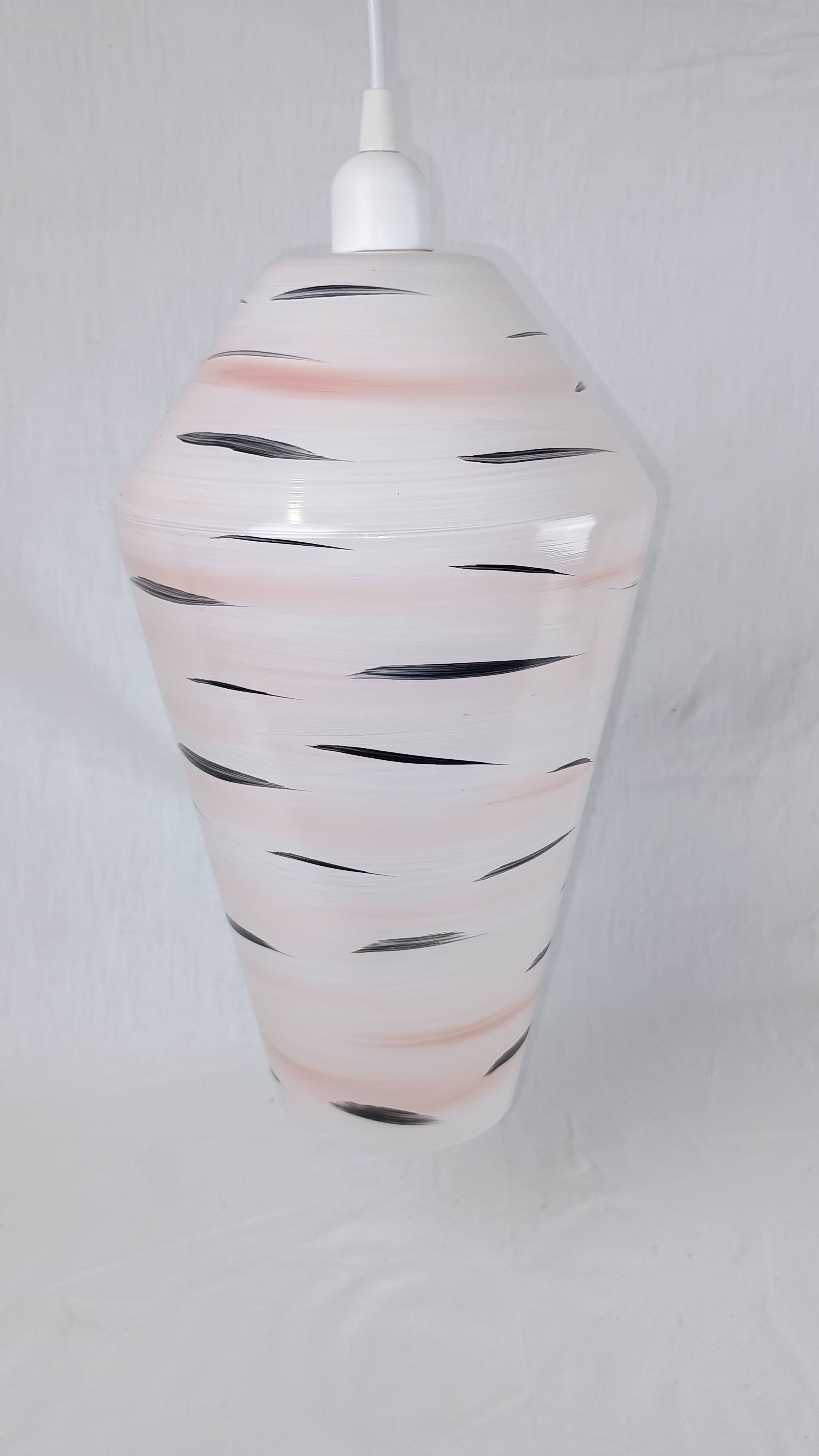 Vintage French pendant light from the 1960s in the Lunel style