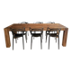 Solid elm dining table