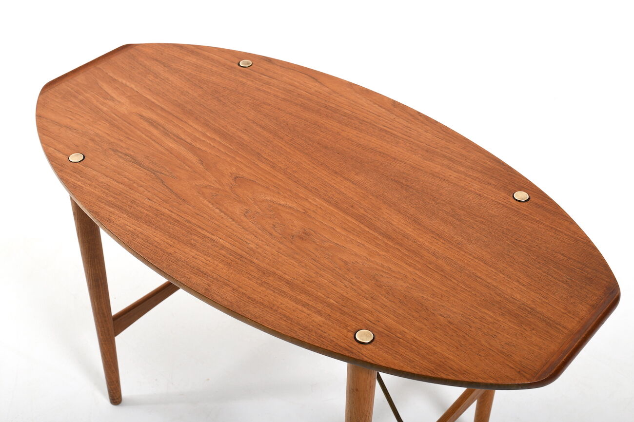 Danish mid century butler's tray table in teak