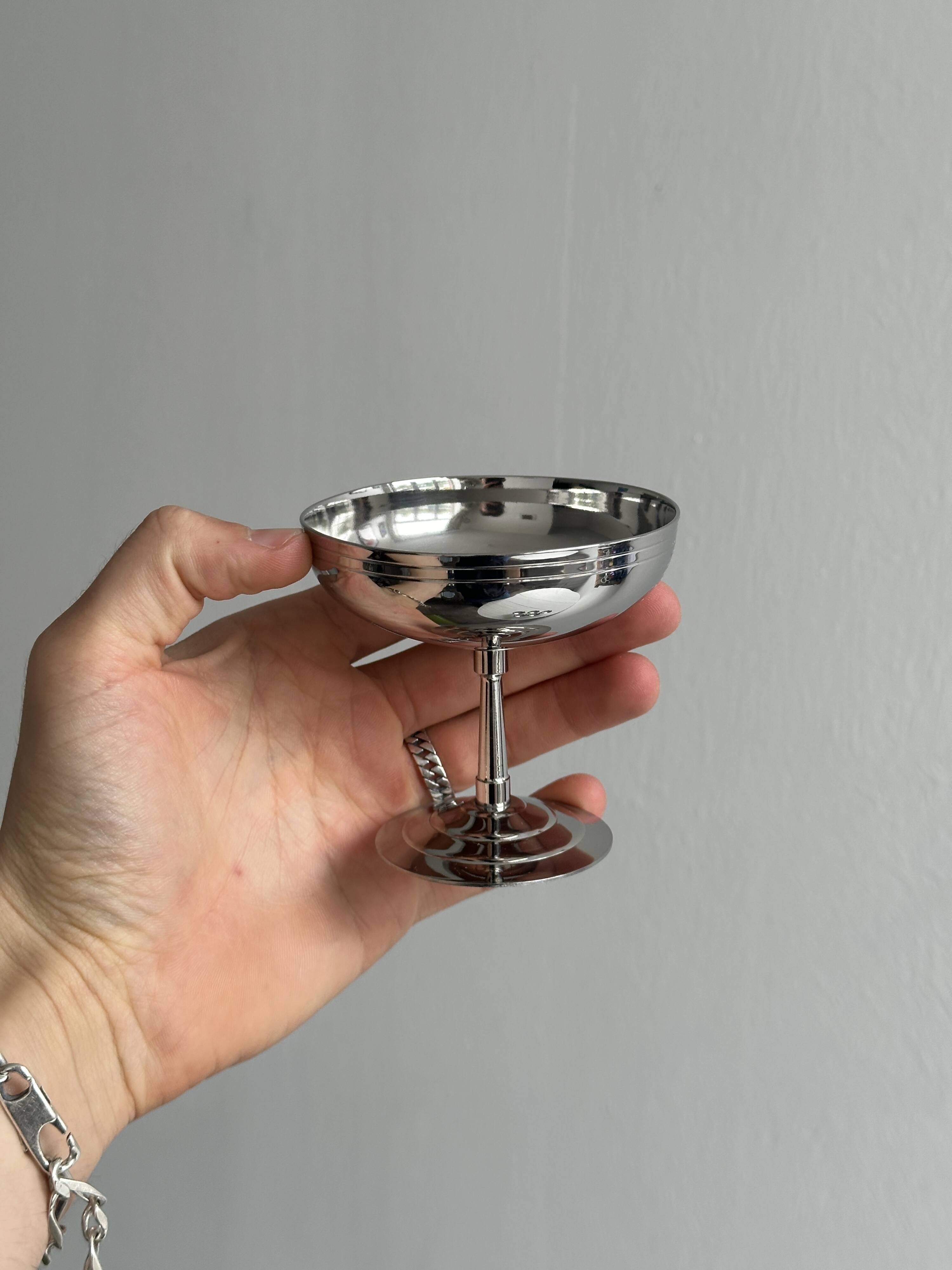 6 Letang Remy stainless steel footed bowls