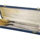 Art Deco Silver Salad Servers (Minerva Hallmark)