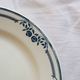 Set of 6 flat plates earthenware old Salins AB