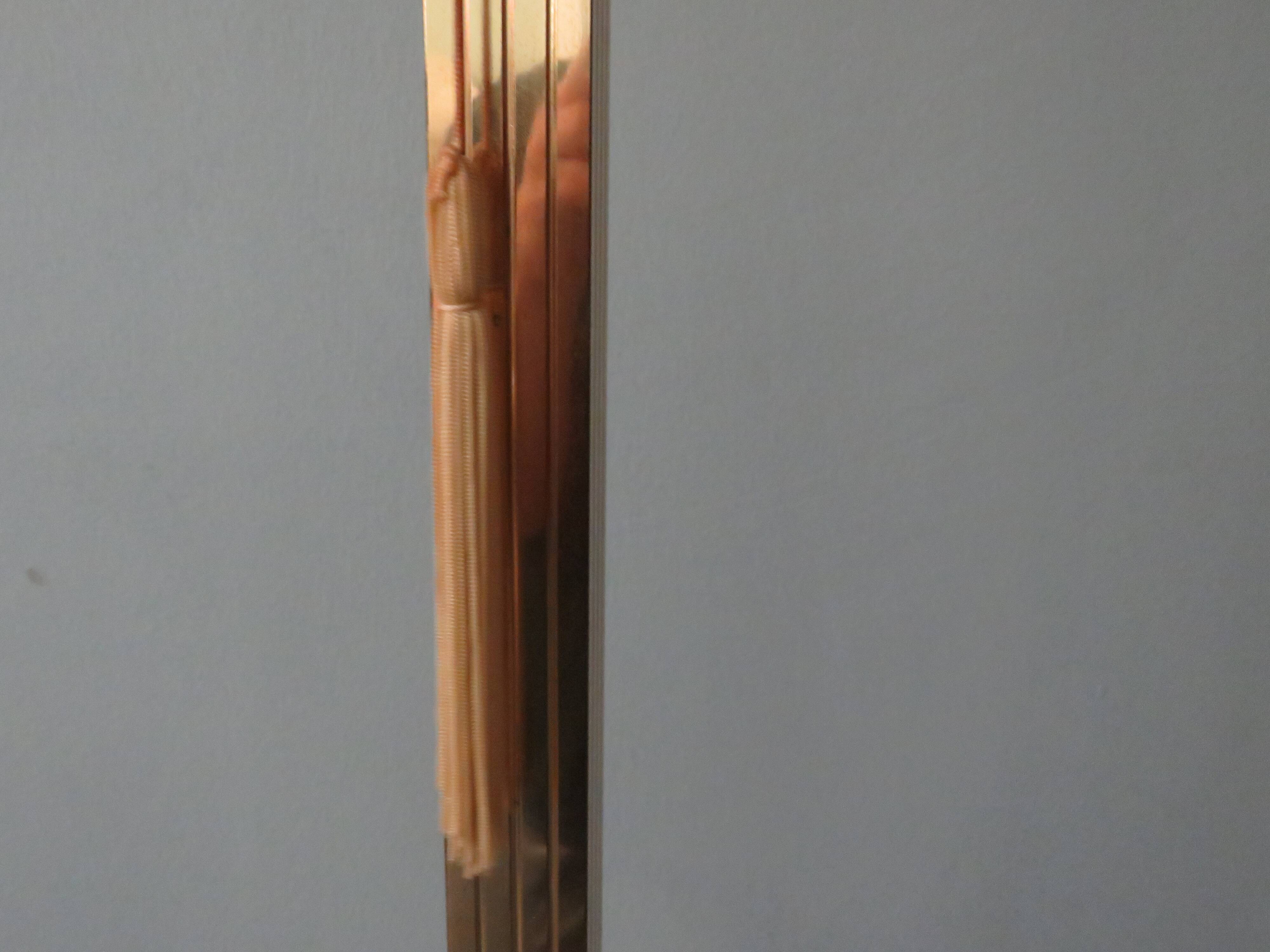 Brass lamppost, Hollywood Regency of the 1970s