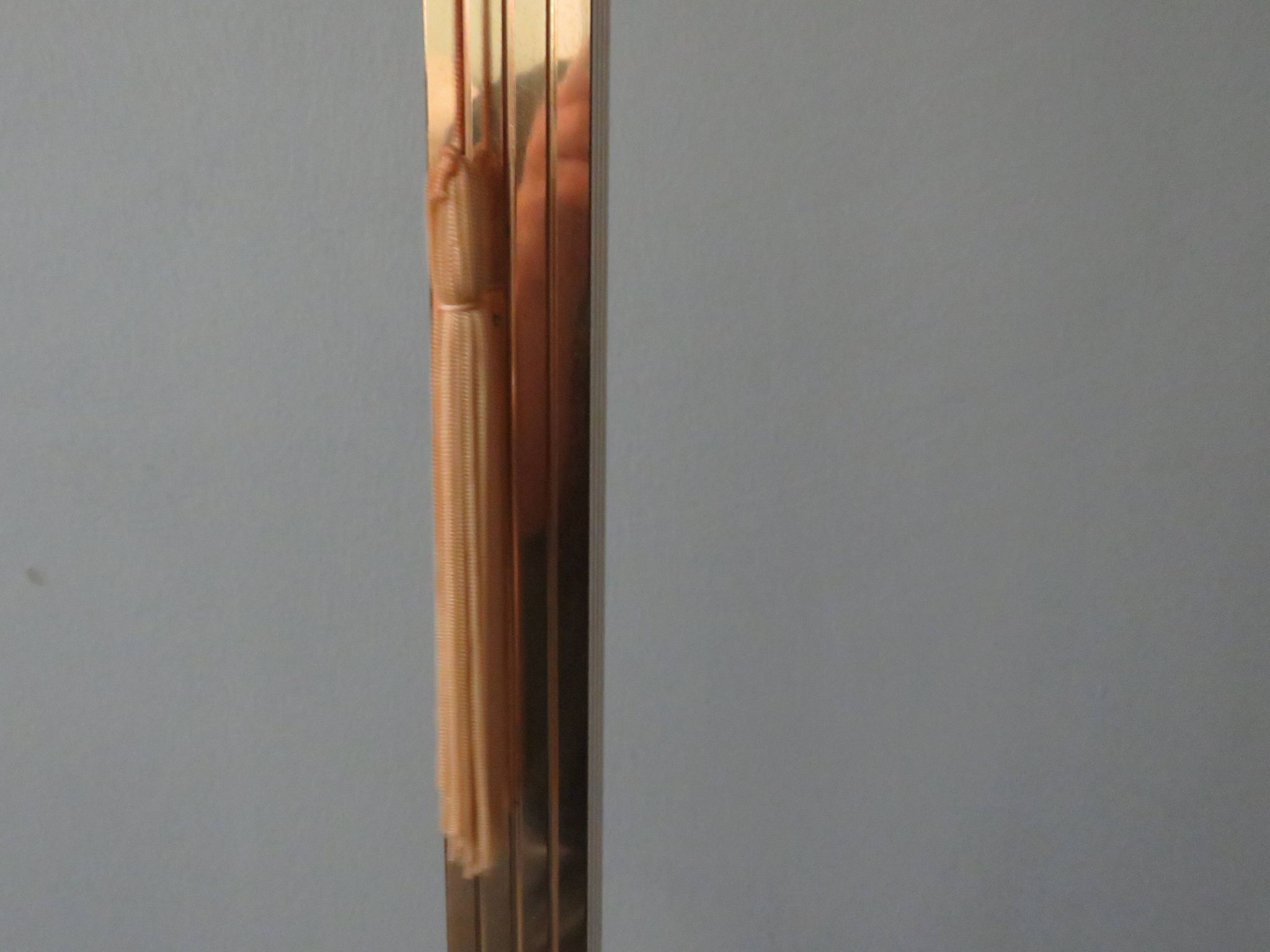 Brass lamppost, Hollywood Regency of the 1970s