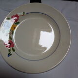 4 Beausoleil Digoin Sarreguemines dessert plates