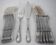 SFAM Chambly Bien Aimée, 12 silver-plated fish cutlery sets, 24 pieces.