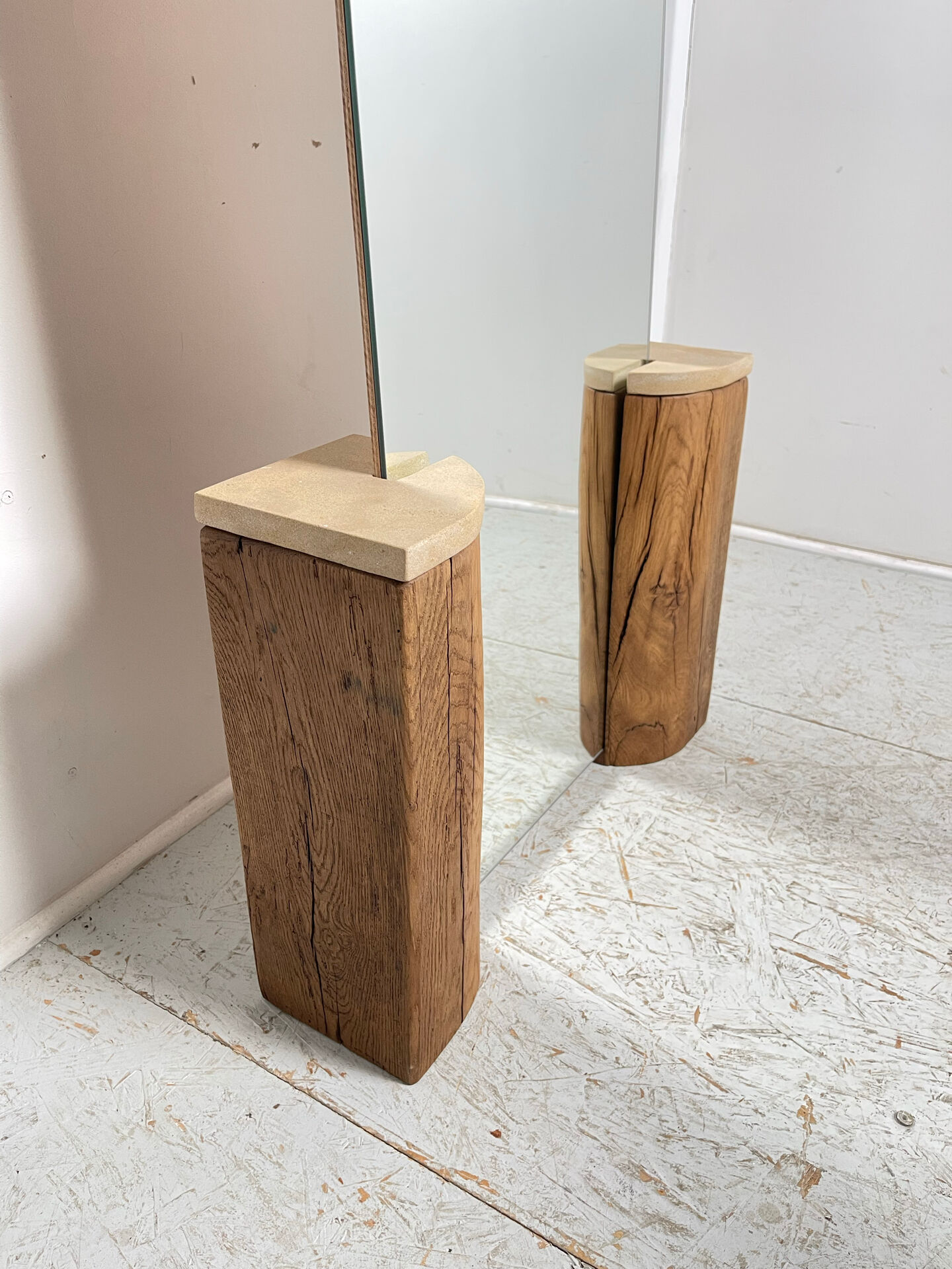 Grand miroir à poser