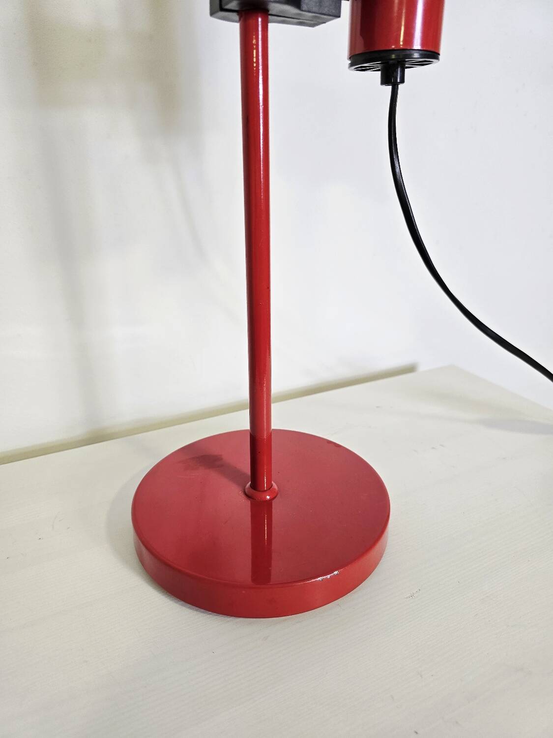 70s Red Table Lamp fully adjustable