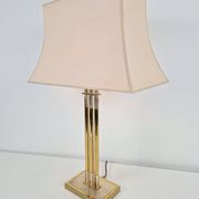 Lampe de table en laiton de Deknudt, Belgique, 1978