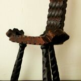 Brutalist tripod chair