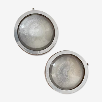 Pair of ceiling lights, France 1940
