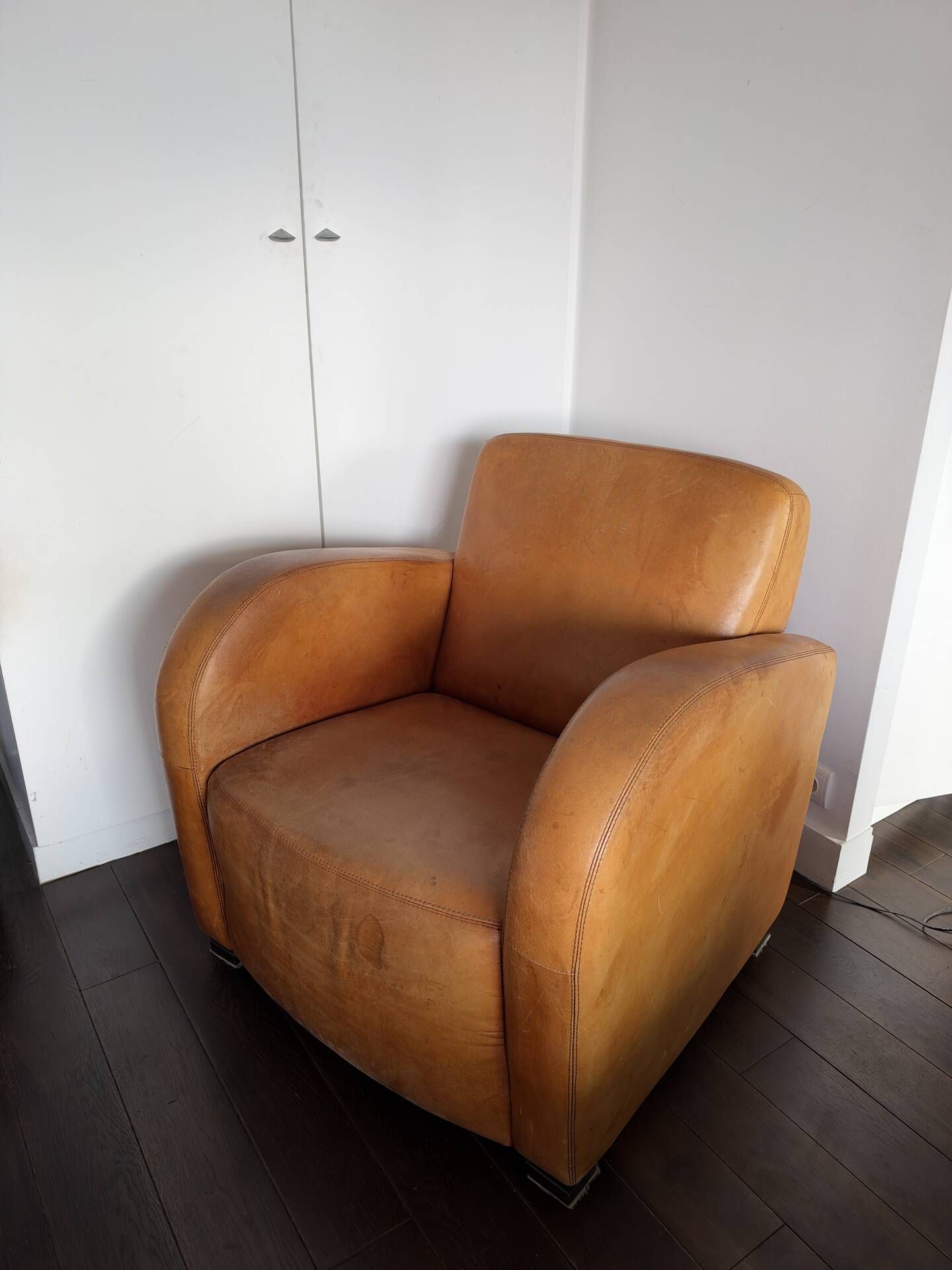 Leather armchair