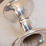 Servant, Cup on foot in white alloy metal, 1st quarter of the 20th century.