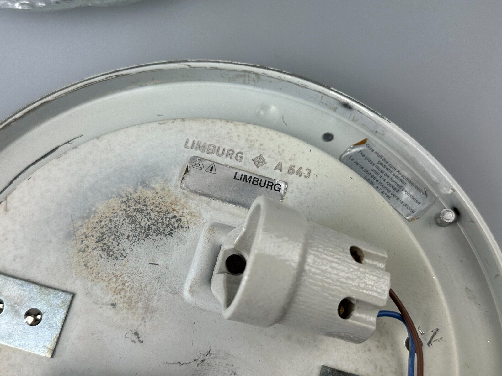 60s 70s ceiling lamp Glashütte Limburg Germany Plafoniere Space Age