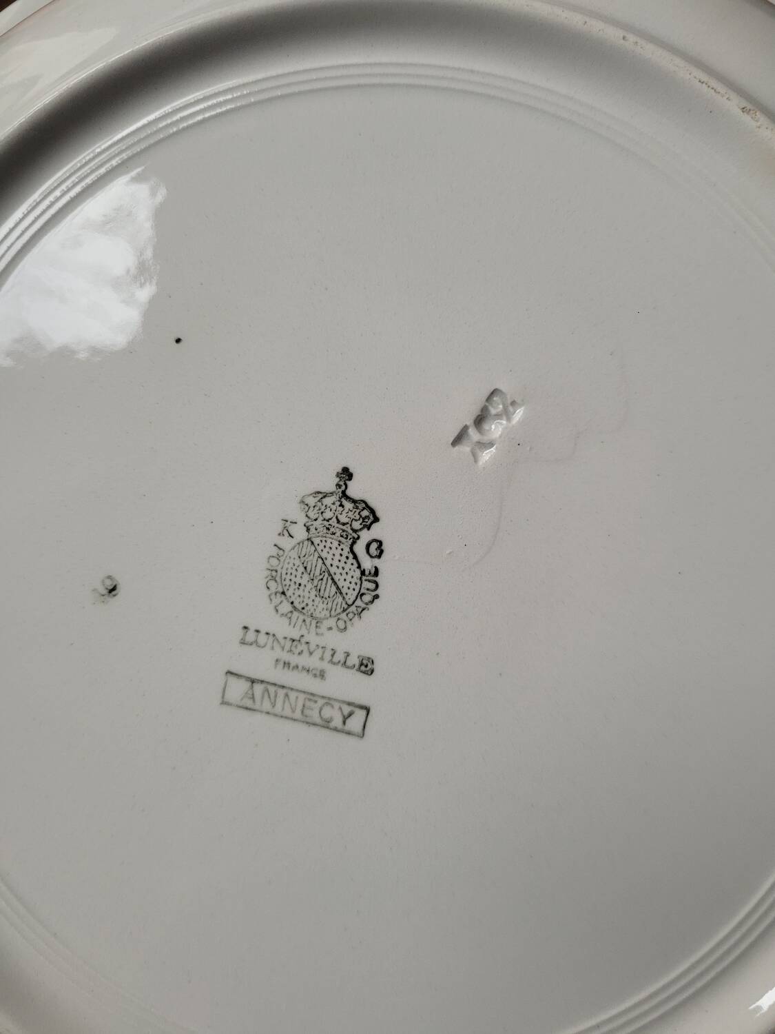 Large hollow dish Annecy de Lunéville