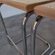 Ensemble de 2 chaises haute Bar Cesca / Design Marcel Breuer / Noyer clair, osier