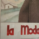 'La Moda Maschile', Set of 6 framed original illustrations of men's fashion from the 30s, Italy 1930