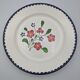 Set of 6 flat plates salins model rosemonde floral decoration