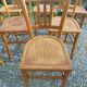 6 wooden bistro chairs, Luterma style
