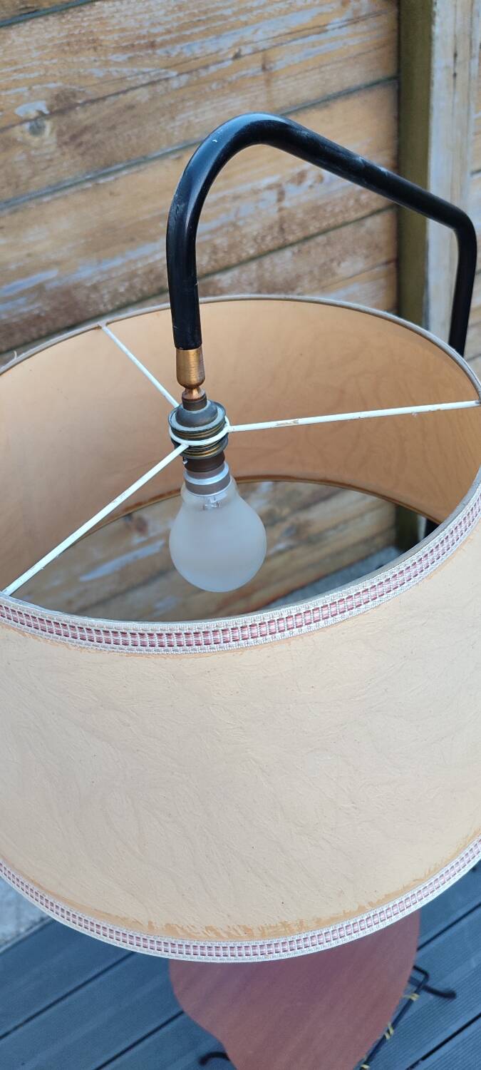 Magazine rack floor lamp, 50s-60s